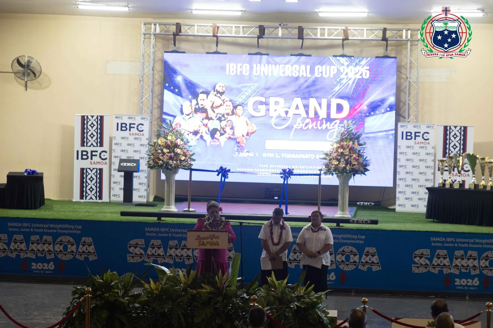 You are currently viewing Official Opening Speech By The Acting Prime Minister Of Samoa Hon. Mulipola Anorosa ‘Ale-Molio’o Samoa IBFC Universal Weightlifting Cup 2026 – Official Opening Ceremony